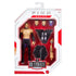 WWE Ultimate Edition Finn Bálor action figure in retail packaging, featuring multiple interchangeable heads, hands, black jacket, Judgment Day shirt, and detailed tattoos.