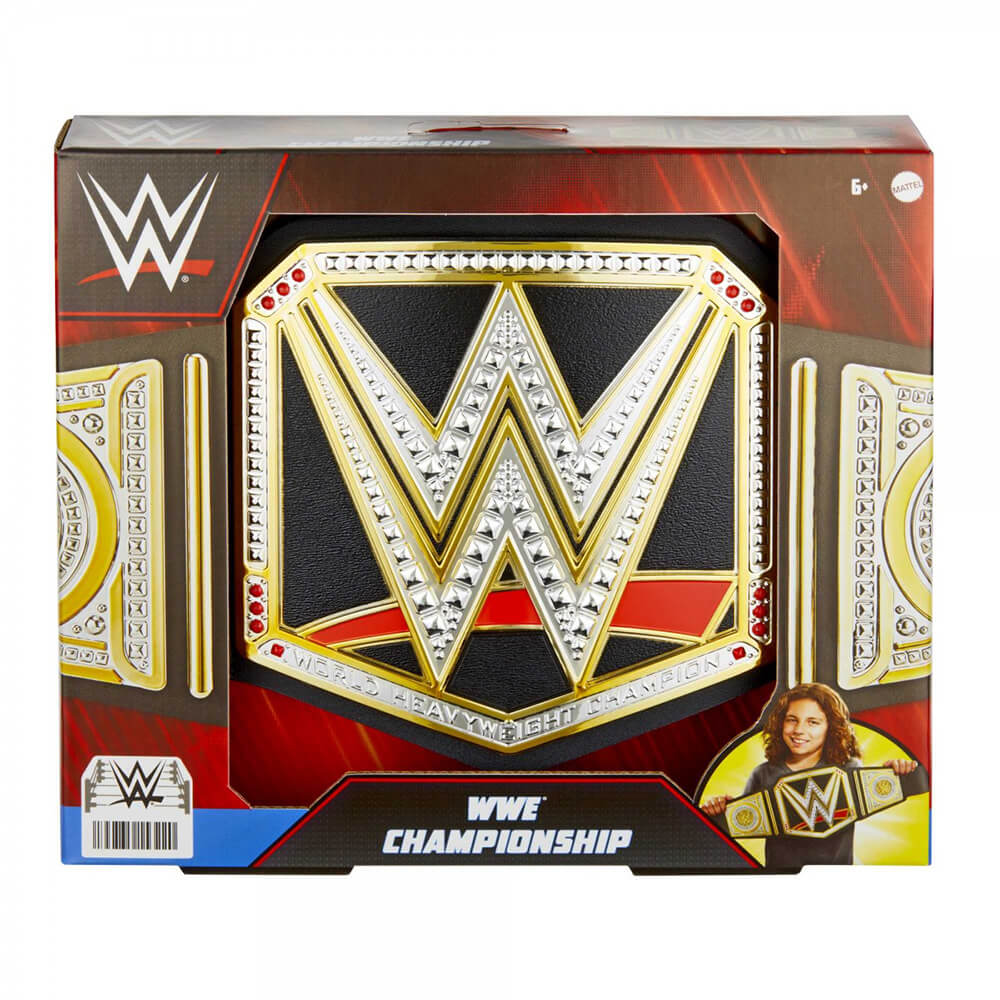 WWE Wrestling Championship Title Belt front of the box