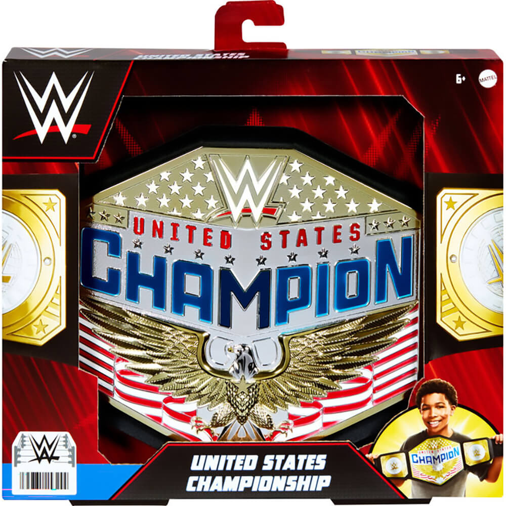 WWE Wrestling United States Championship Title Belt front of box