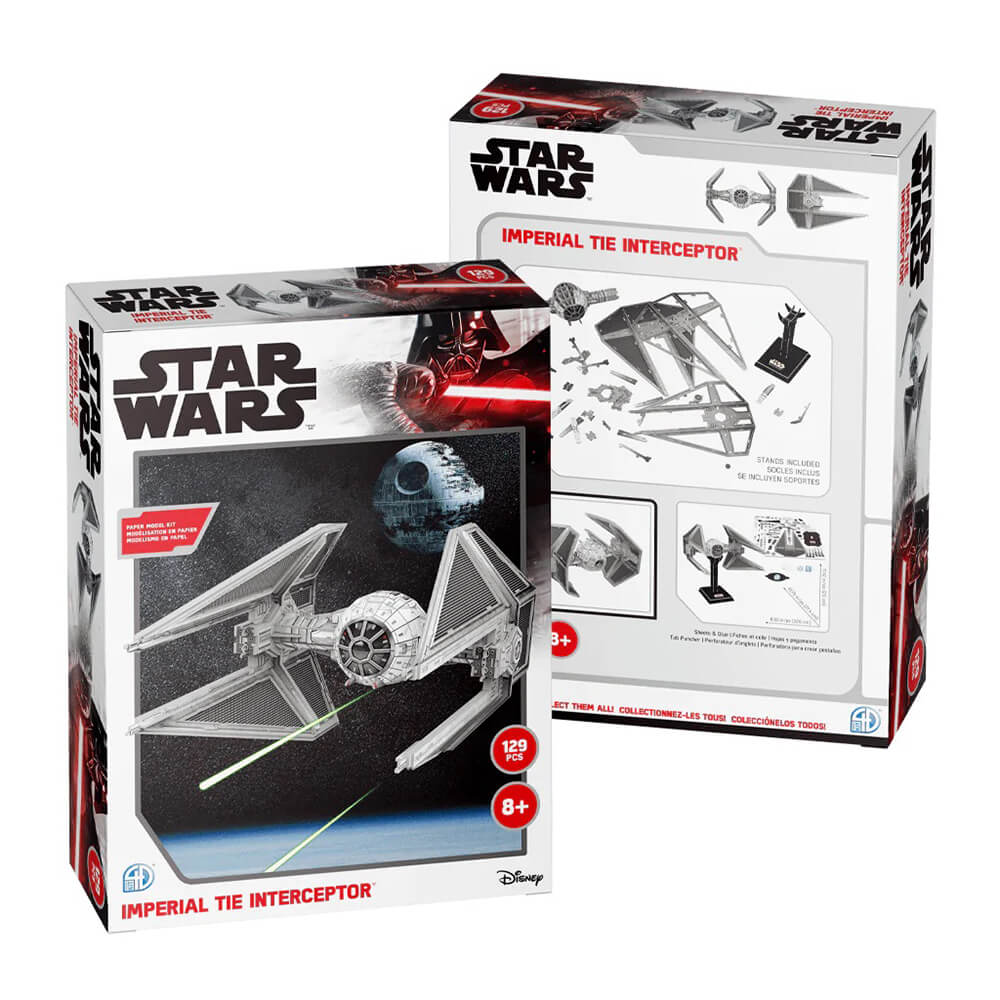 4DPuzz Star Wars Imperial Tie Interceptor Paper Model Kit