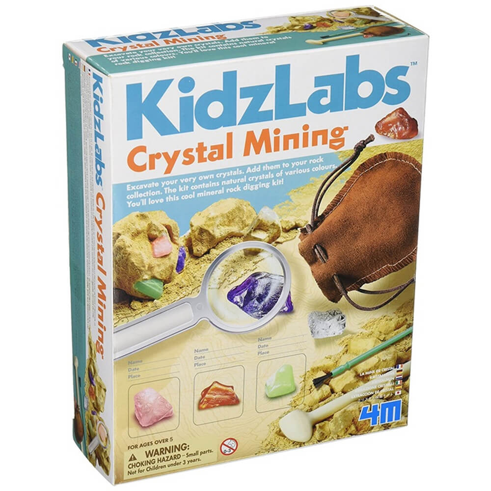 4M KidzLabs Crystal Mining STEM Science Kit