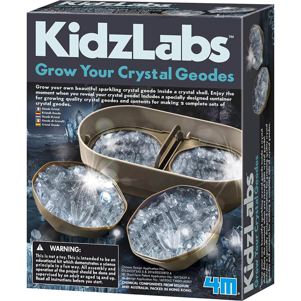 4M KidzLabs Grow Your Cystal Geodes STEM Science Kit