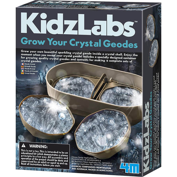 4M KidzLabs Grow Your Cystal Geodes STEM Science Kit – Maziply Toys