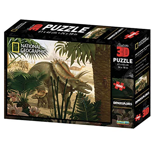 National Geographic Super 3D Puzzle Stenonychosaurus 500 Pc