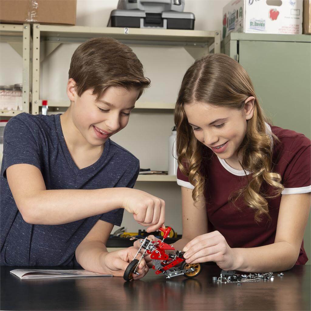 Meccano 5-in-1 Street Fighter Bike STEAM Building Set