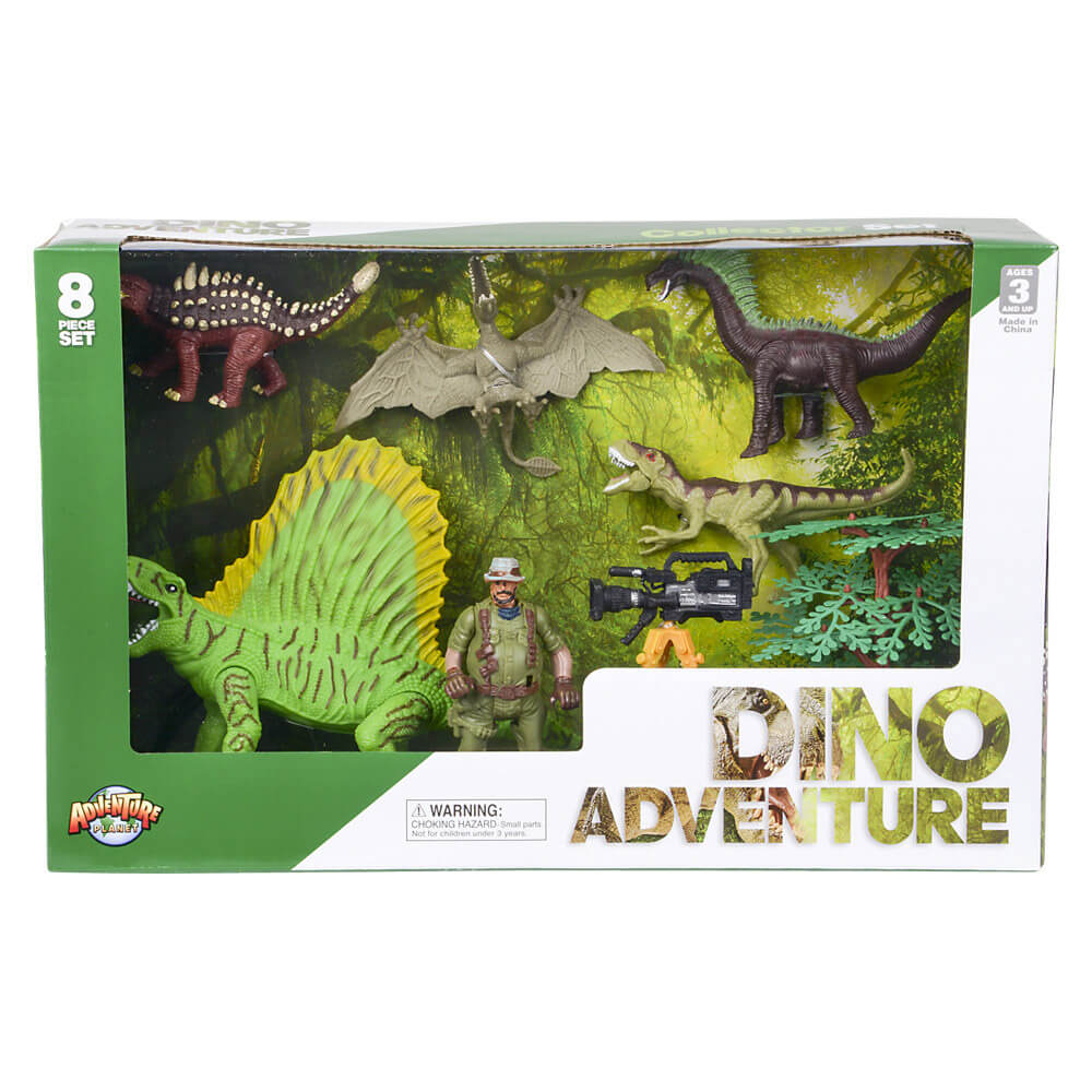Adventure Planet Dinosaur Discovery Expedition 8 Pc Dino Set