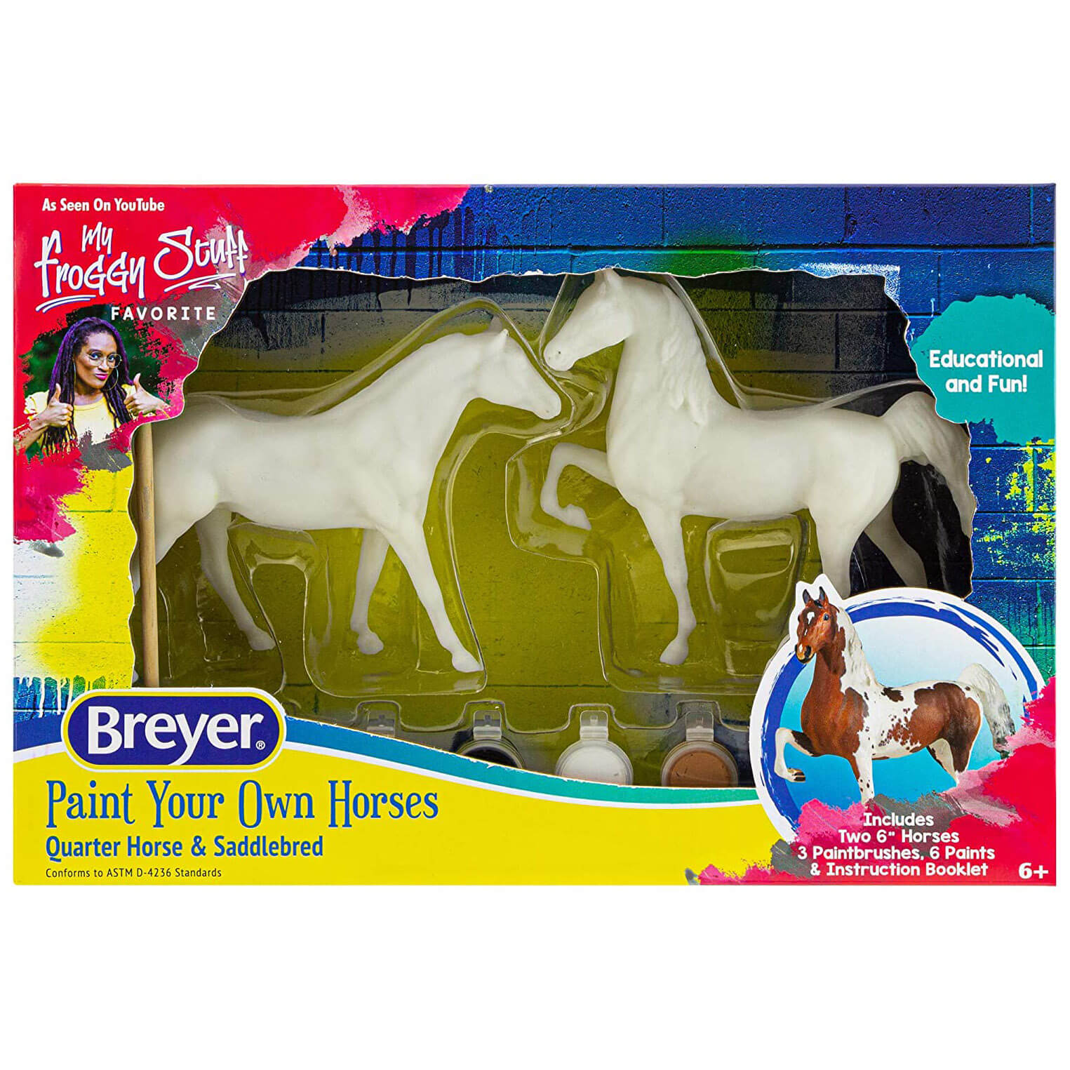 Breyer Craft Paint Your Own Horses Quarter Horse & Saddlebred Set