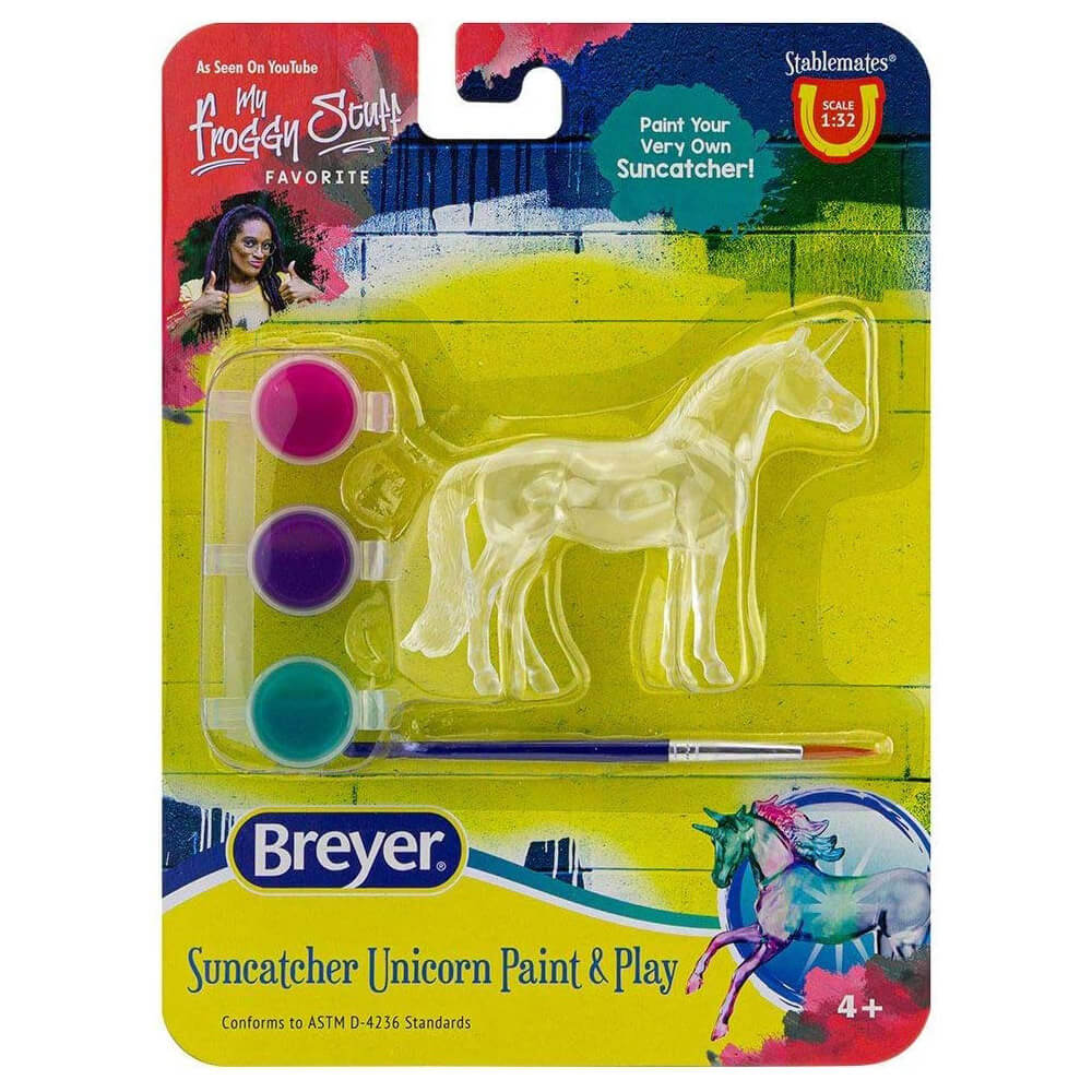 Breyer Craft Suncatcher Unicorn Paint & Play Set (Styles Vary)
