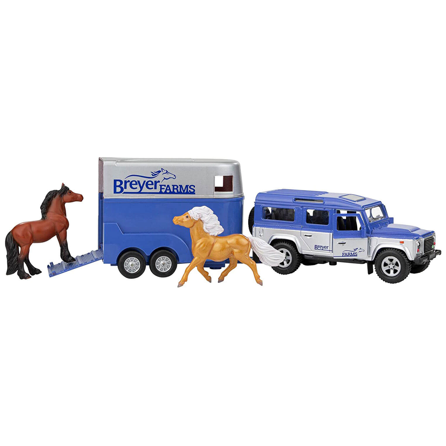 Breyer Farms Land Rover and Tag-A-Long Trailer