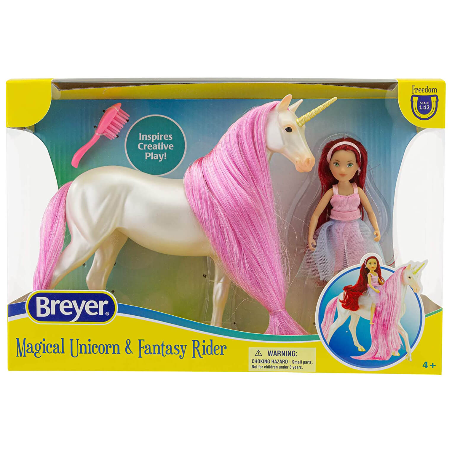 Breyer Freedom Series Magical Unicorn Sky & Fantasy Rider Meadow