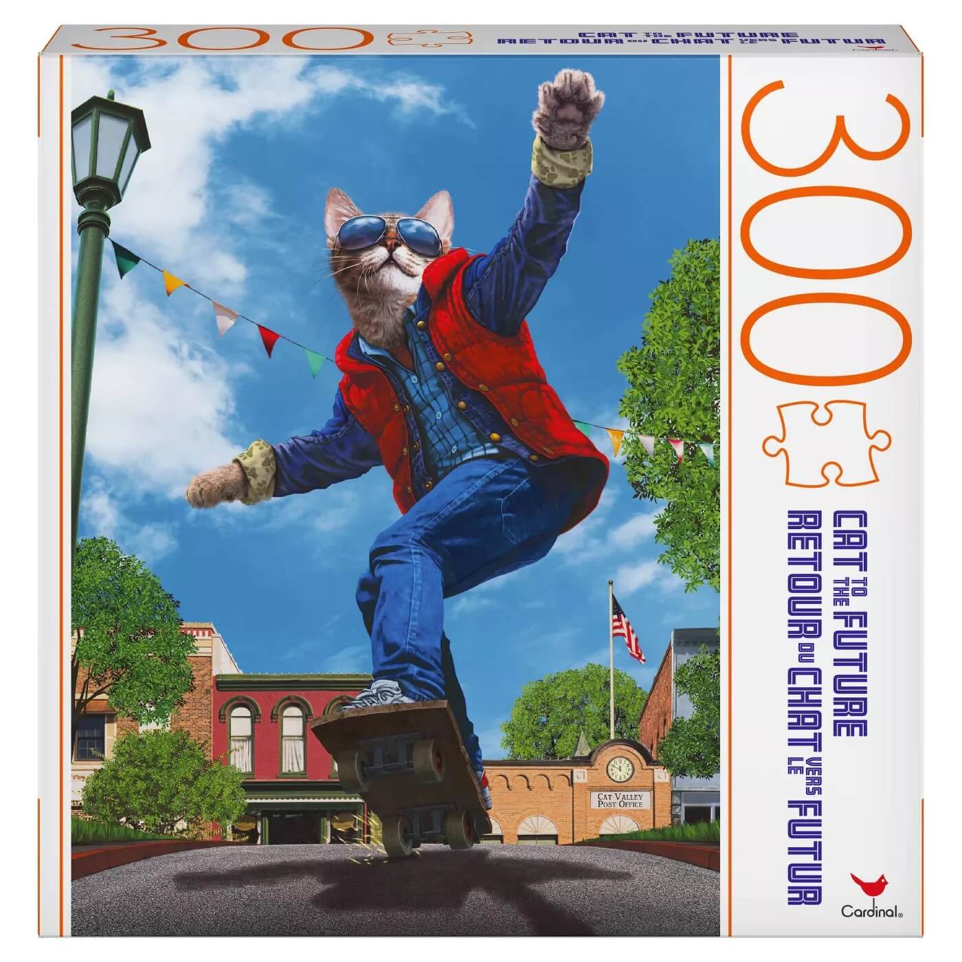 Cardinal Pop Culture: Cats to the Future 300 Piece Jigsaw Puzzle