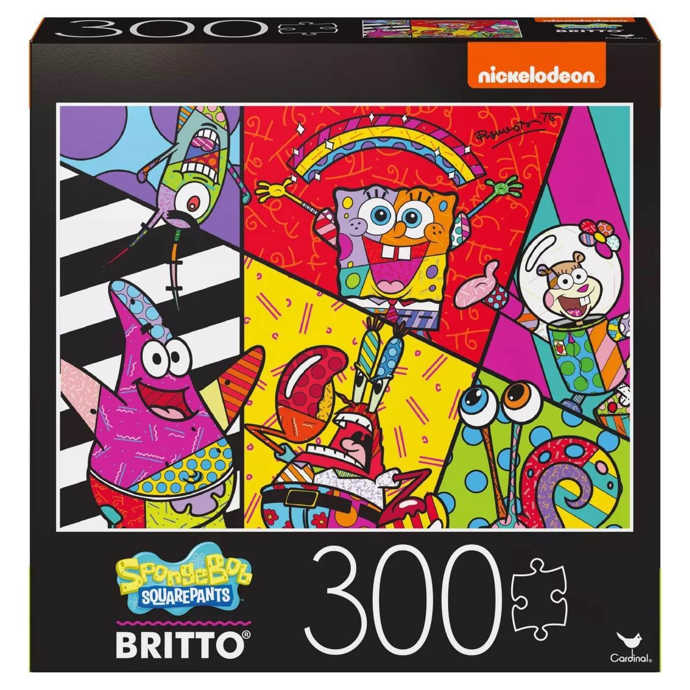 Cardinal Spongebob Squarepants Retro 300 Piece Puzzle