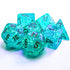 Chessex Borealis Teal/Gold Polyhedral 7-Die Set