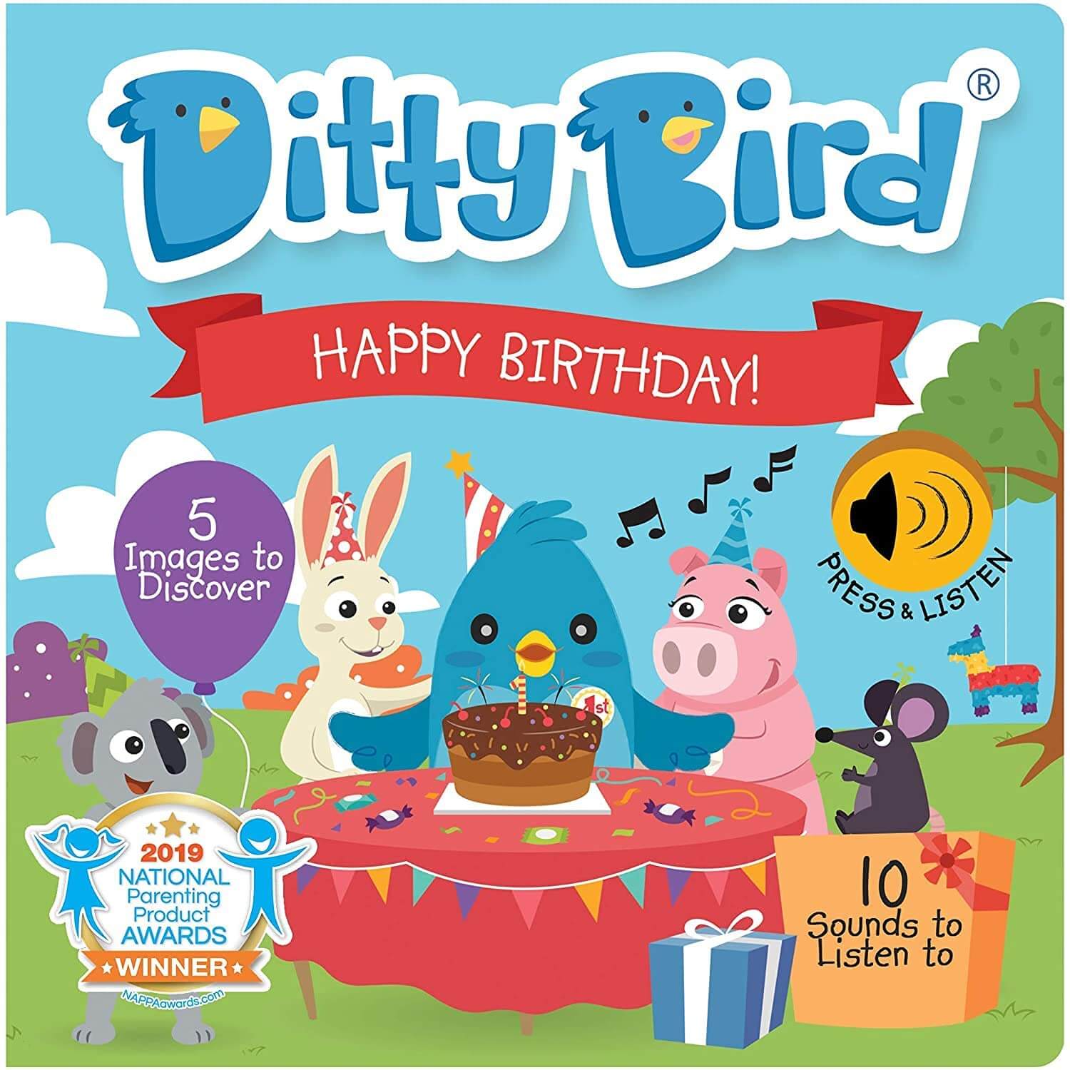 Ditty Bird Happy Birthday Book