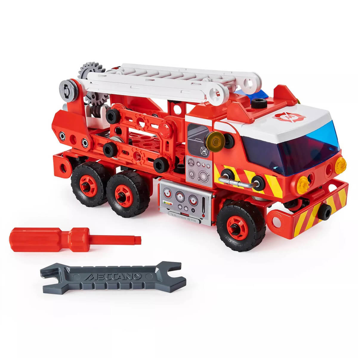 Erector by Meccano Discovery Rescue Fire Truck Lights and Sounds STEAM Building Kit