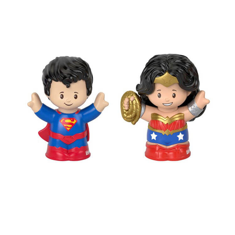 Fisher-Price Little People DC Superfriends Superman and Wonder Woman Figure Set
