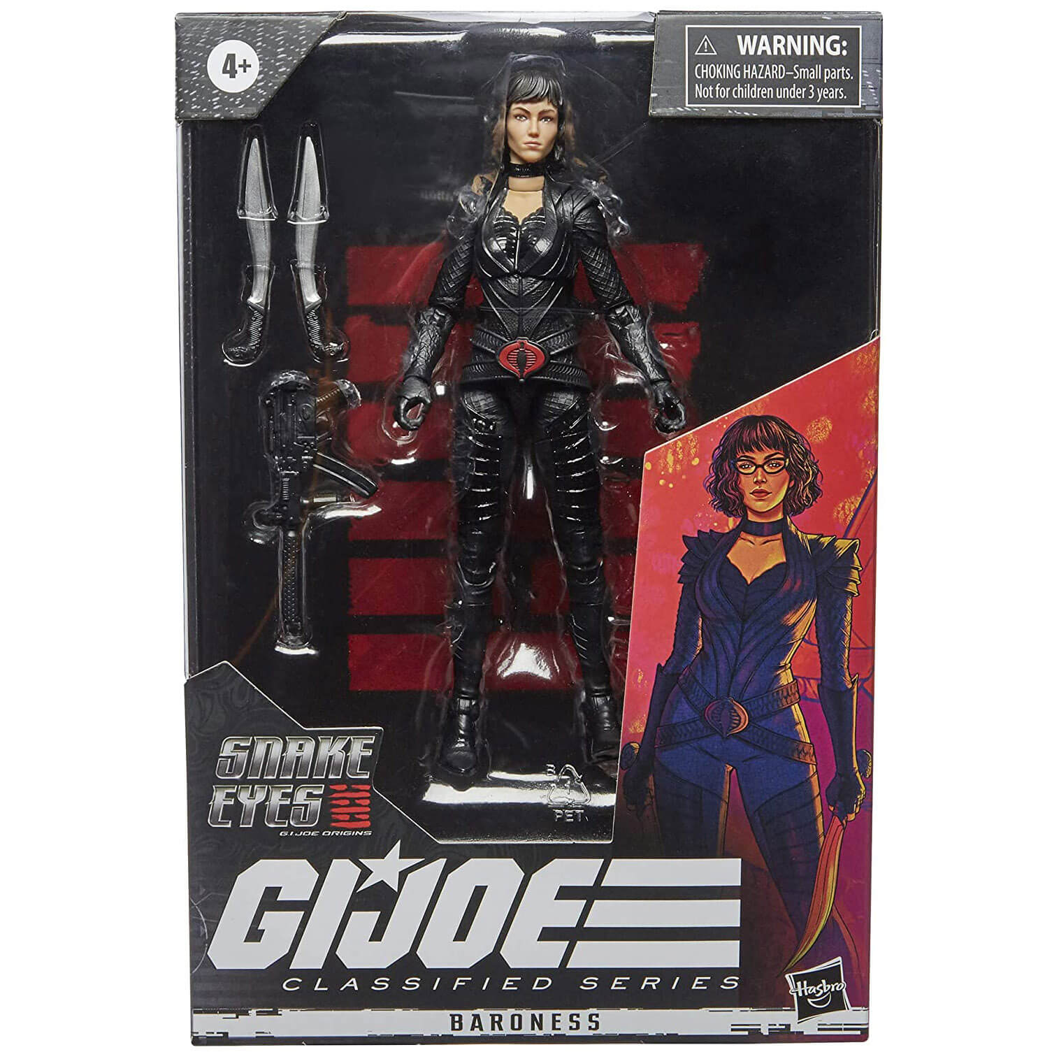G.I. Joe Classified Snake Eyes GI Joe origins Baroness Figure