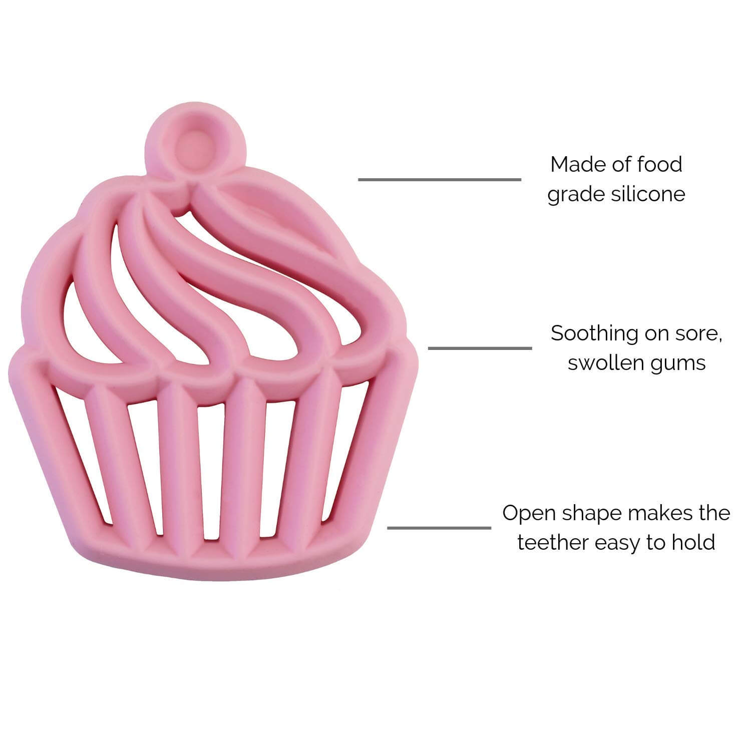 Itzy Ritzy Chew Crew Silicone Cupcake Baby Teethers