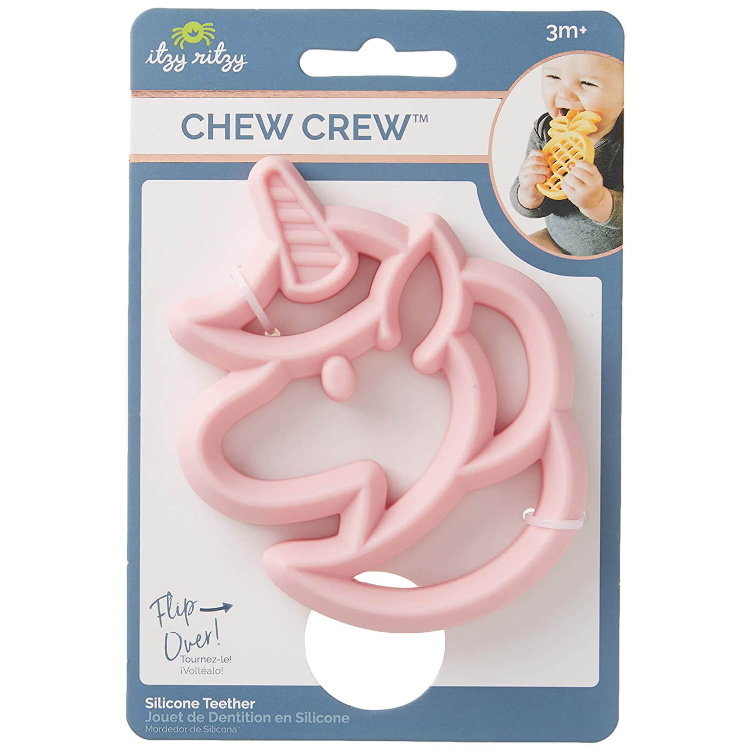 Itzy Ritzy Chew Crew Silicone Unicorn Baby Teethers