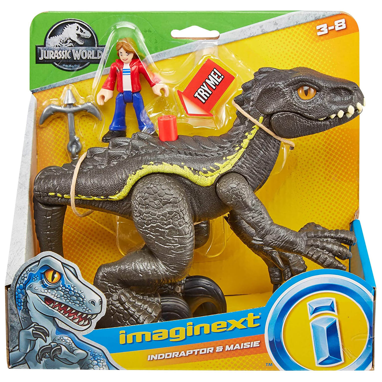 Jurassic World Imaginext Indoraptor & Maisie Figures
