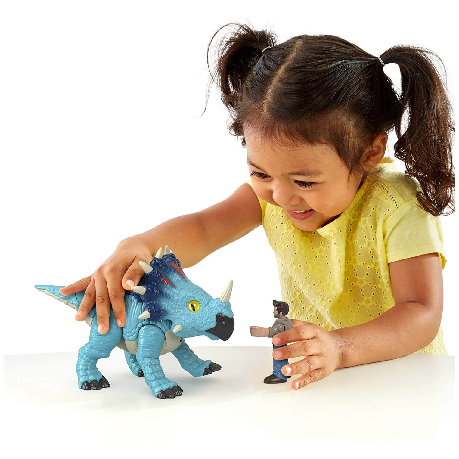 Jurassic World Imaginext Pachyrhinosaurus & Lowery Figures