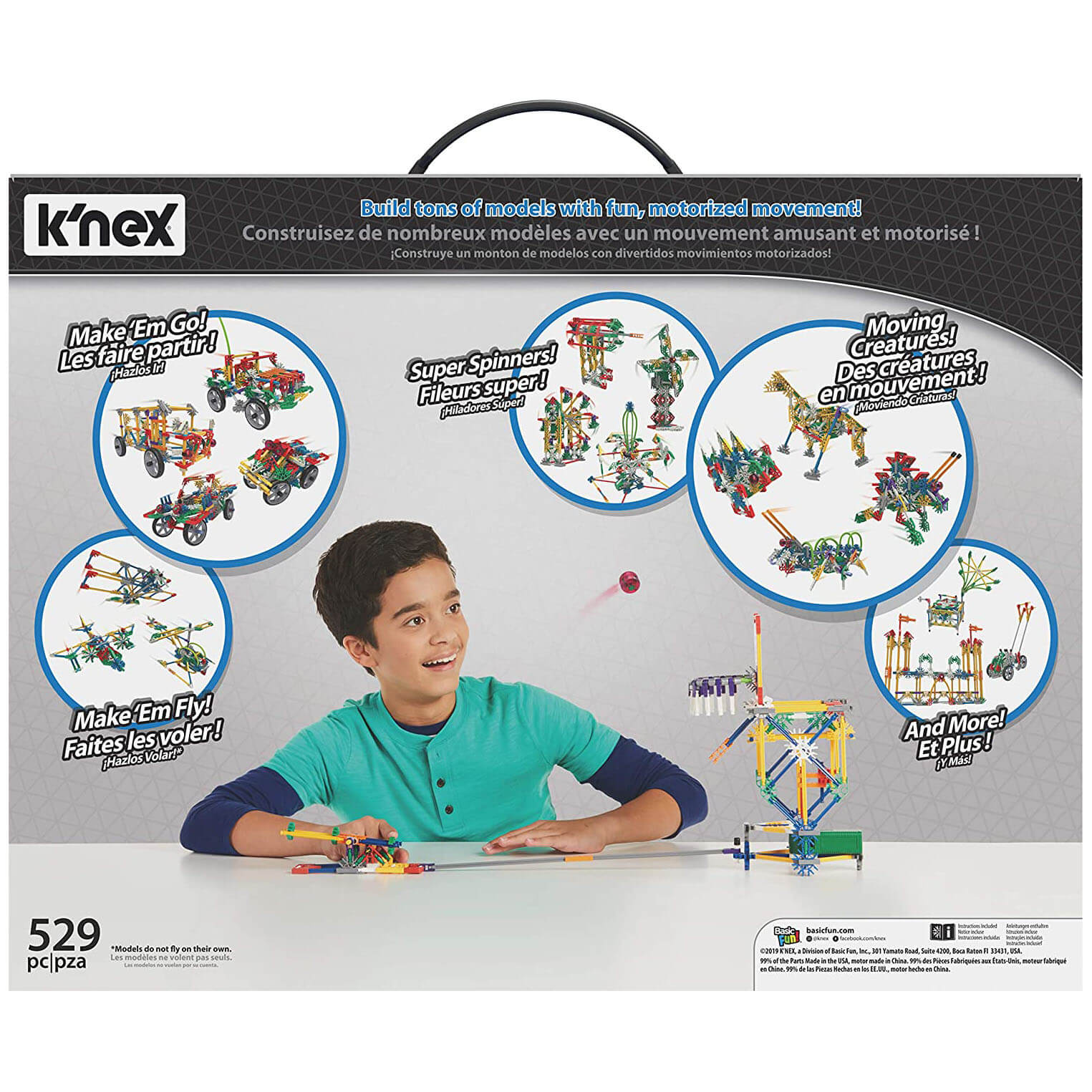 K'NEX Power & Play 50 Model Motorized Building Set