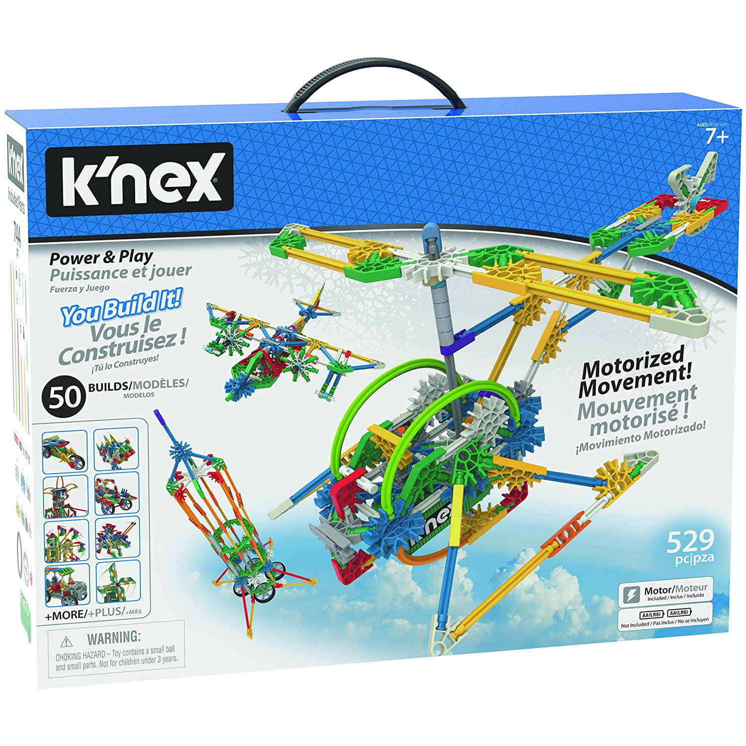 K'NEX Power & Play 50 Model Motorized Building Set