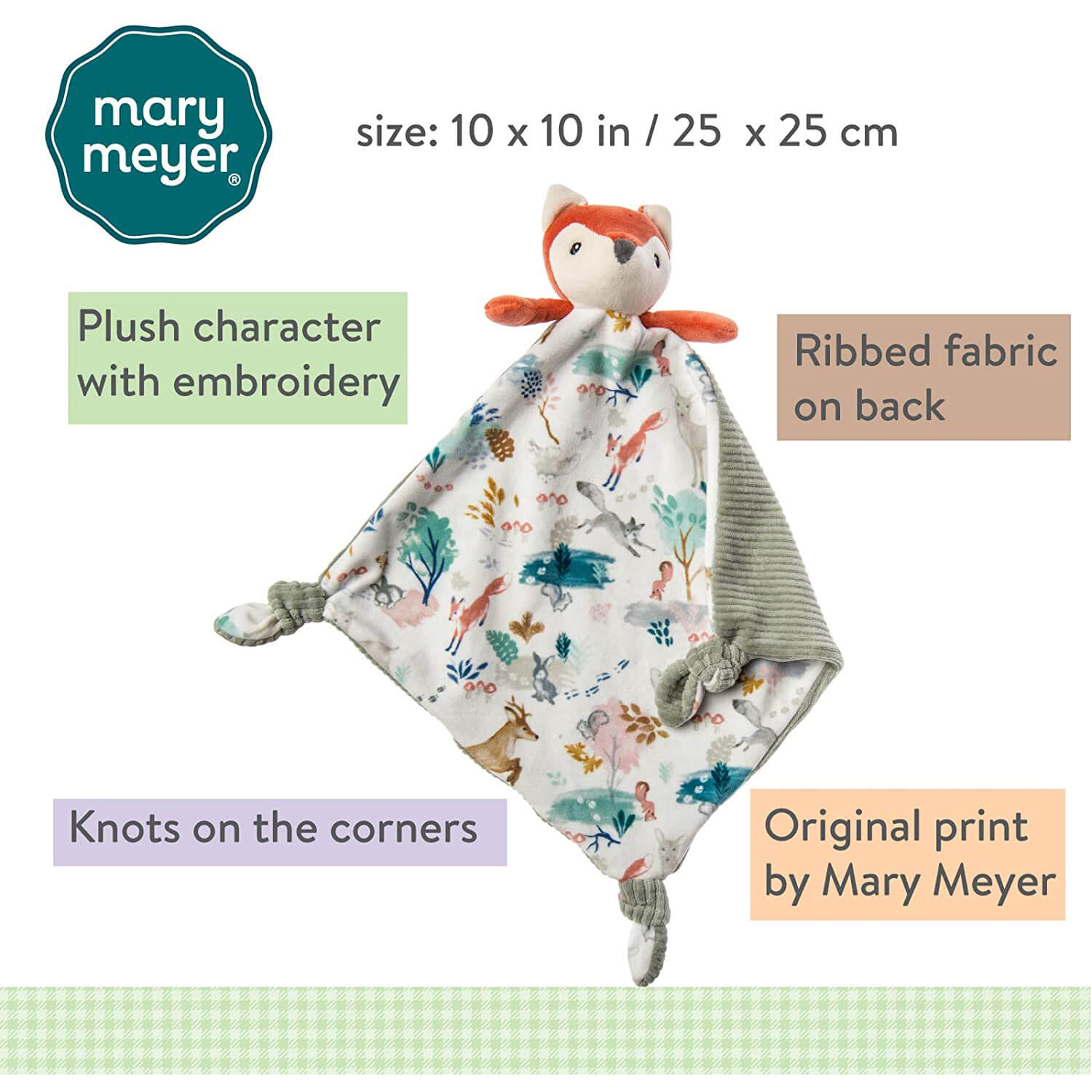 Mary Meyer Little Knottie Fox Blanket