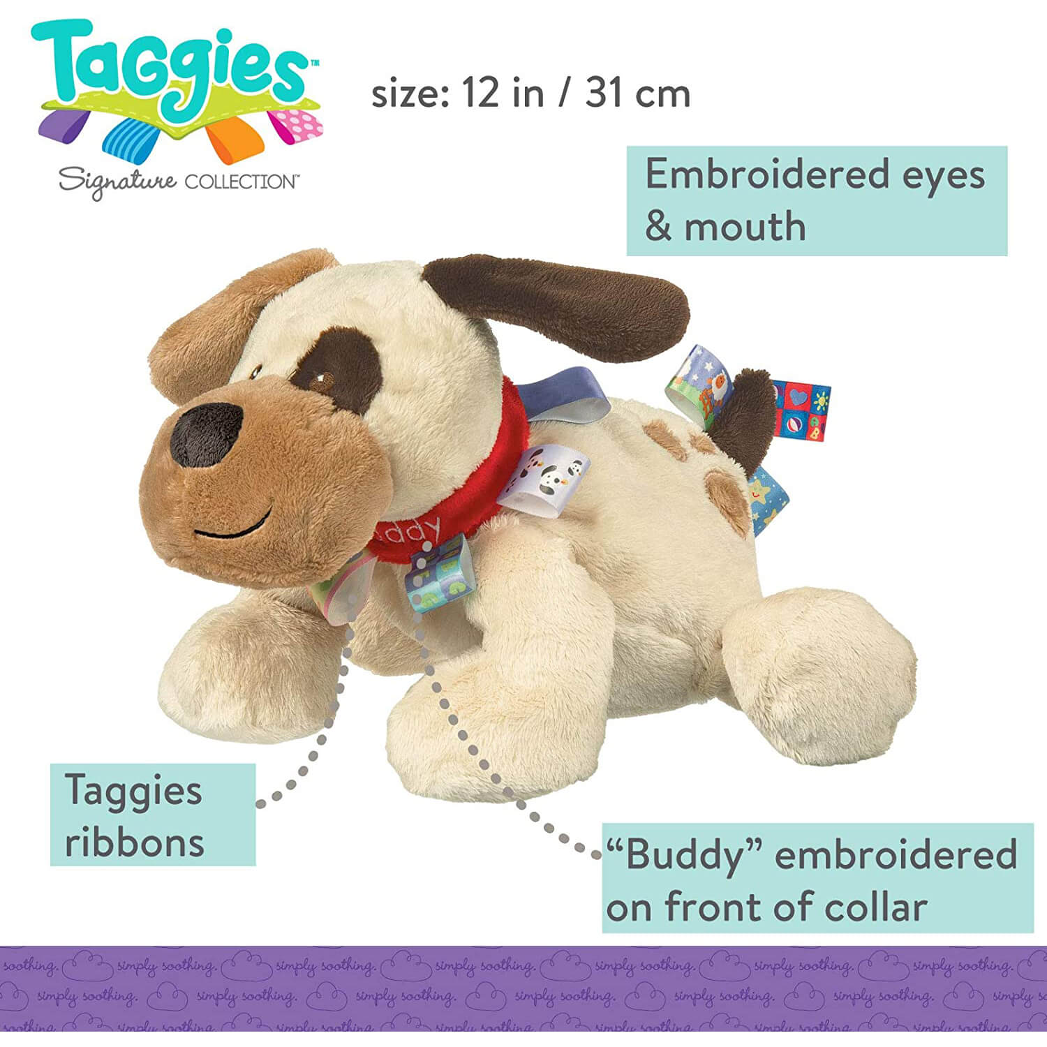 Mary Meyer Taggies Buddy Dog Soft Toy