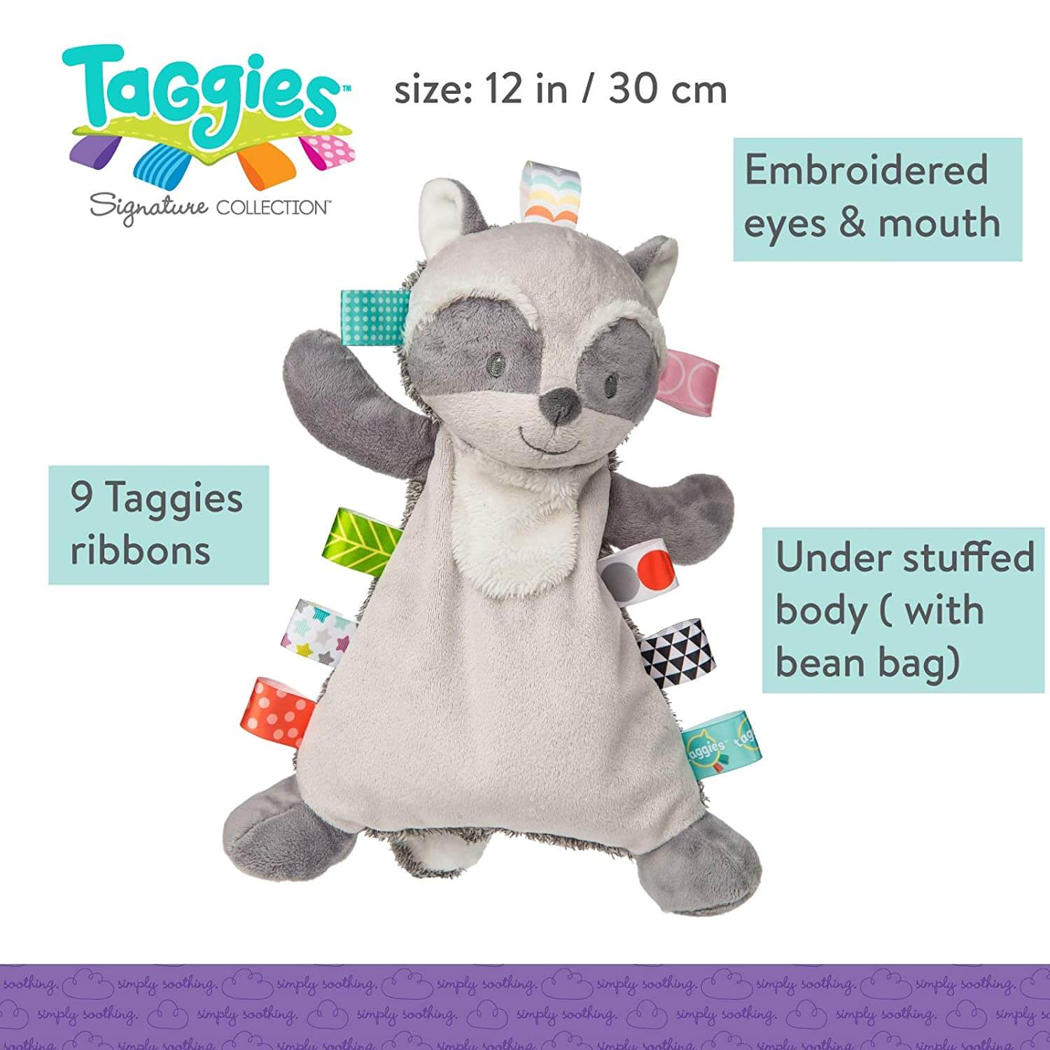 Mary Meyer Taggies Harley Raccoon Lovey