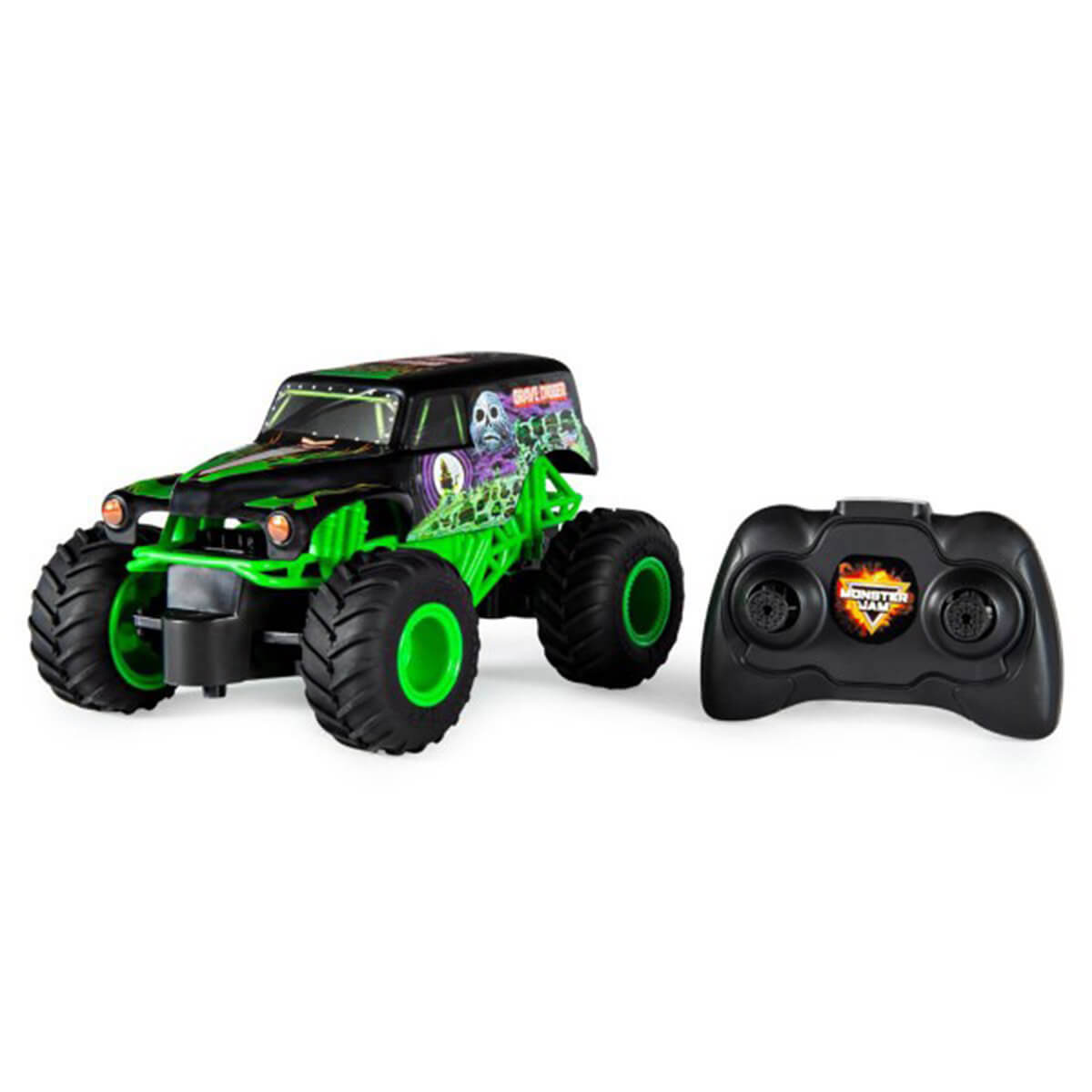 Monster Jam Full Function Remote Control Grave Digger 1:24 Scale RC Vehicle