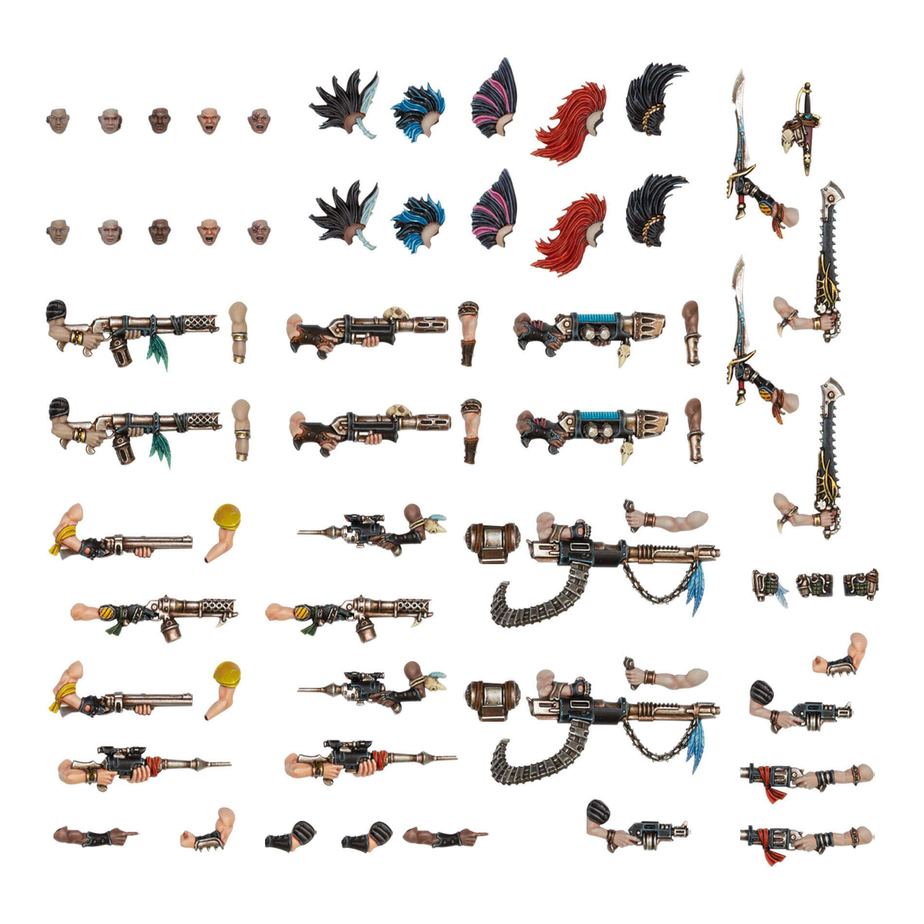 Games Workshop Necromunda Escher Weapons & Upgrades