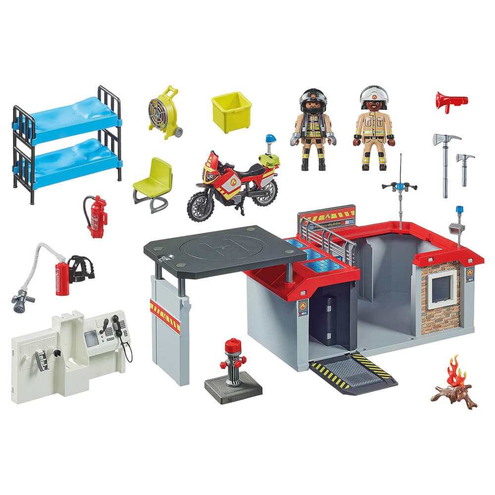 PLAYMOBIL Fire Promo Packs Fire Station Playset (71193)