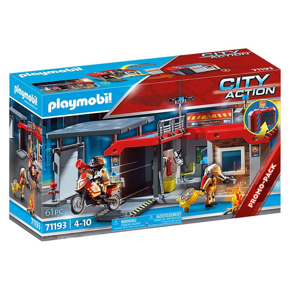 PLAYMOBIL Fire Promo Packs Fire Station Playset (71193)