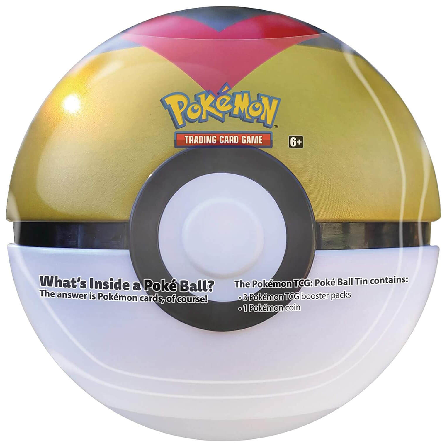 Pokemon TCG Poke Ball Tin Series 6 with 3 Booster Packs and Coin (Styles Vary)