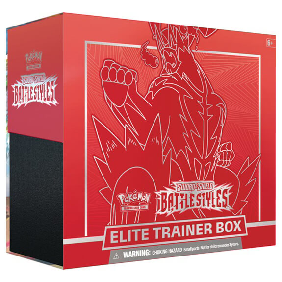 Pokemon TCG Sword & Shield Battle Styles Red Elite Trainer Box
