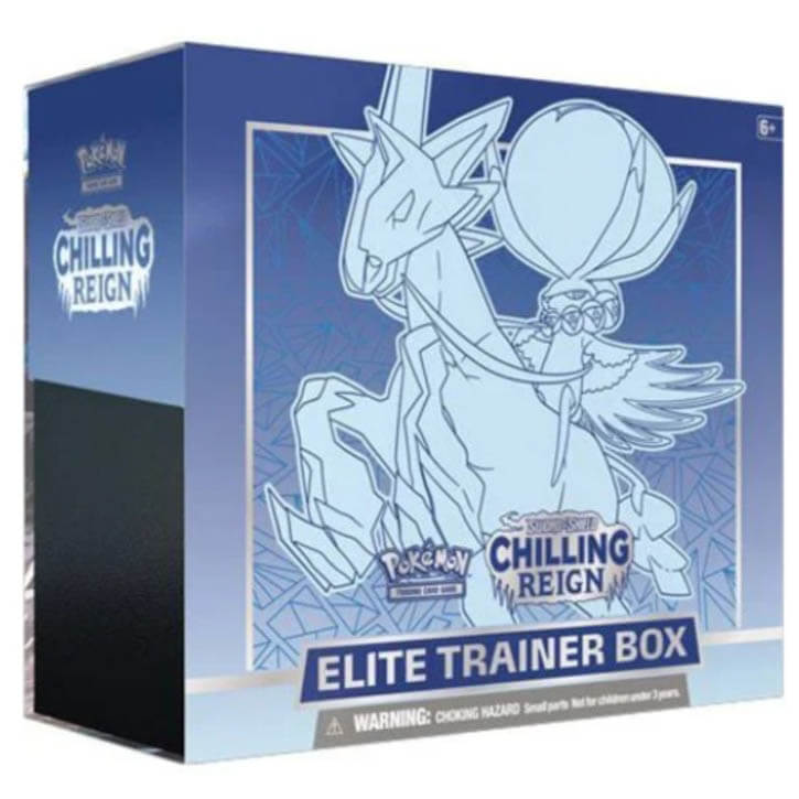 Pokemon TCG Sword & Shield Chilling Reign Ice Rider Calyrex Elite Trainer Box