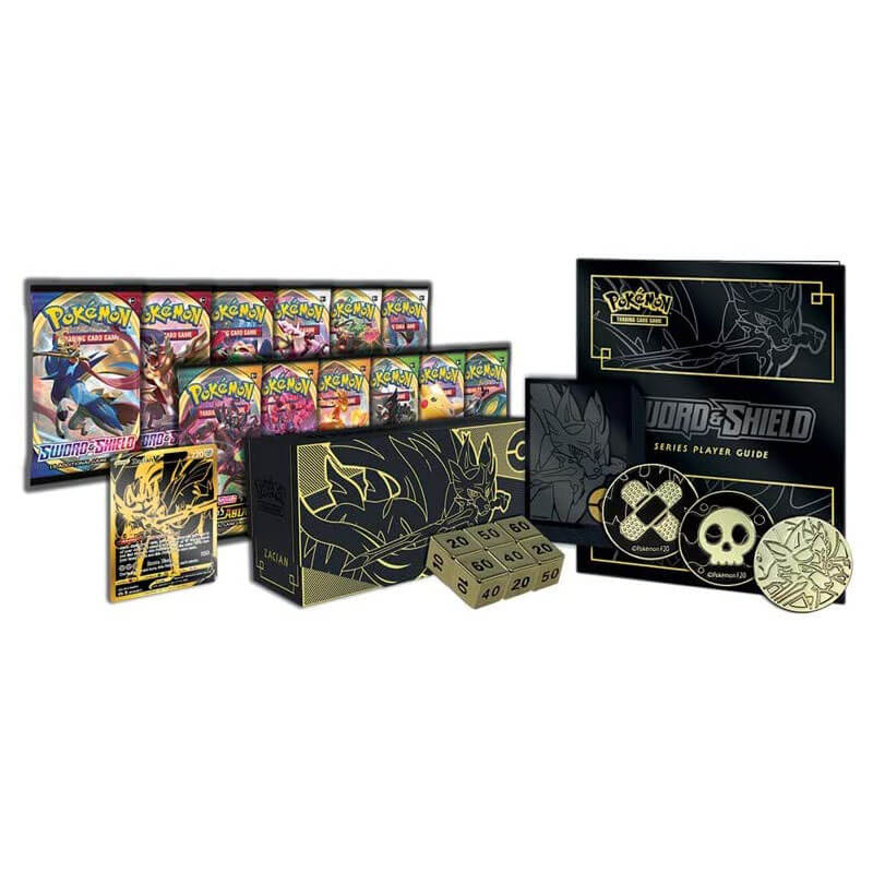 Pokemon TCG Sword & Shield Zacian Elite Trainer Box PLUS