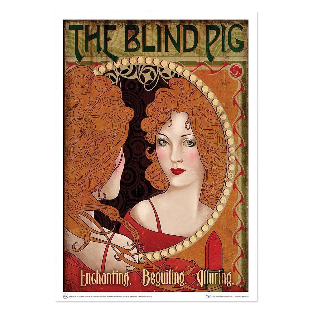QMx Fantastic Beasts & Where to Find Them Blind Pig Art Print 18" x 24"