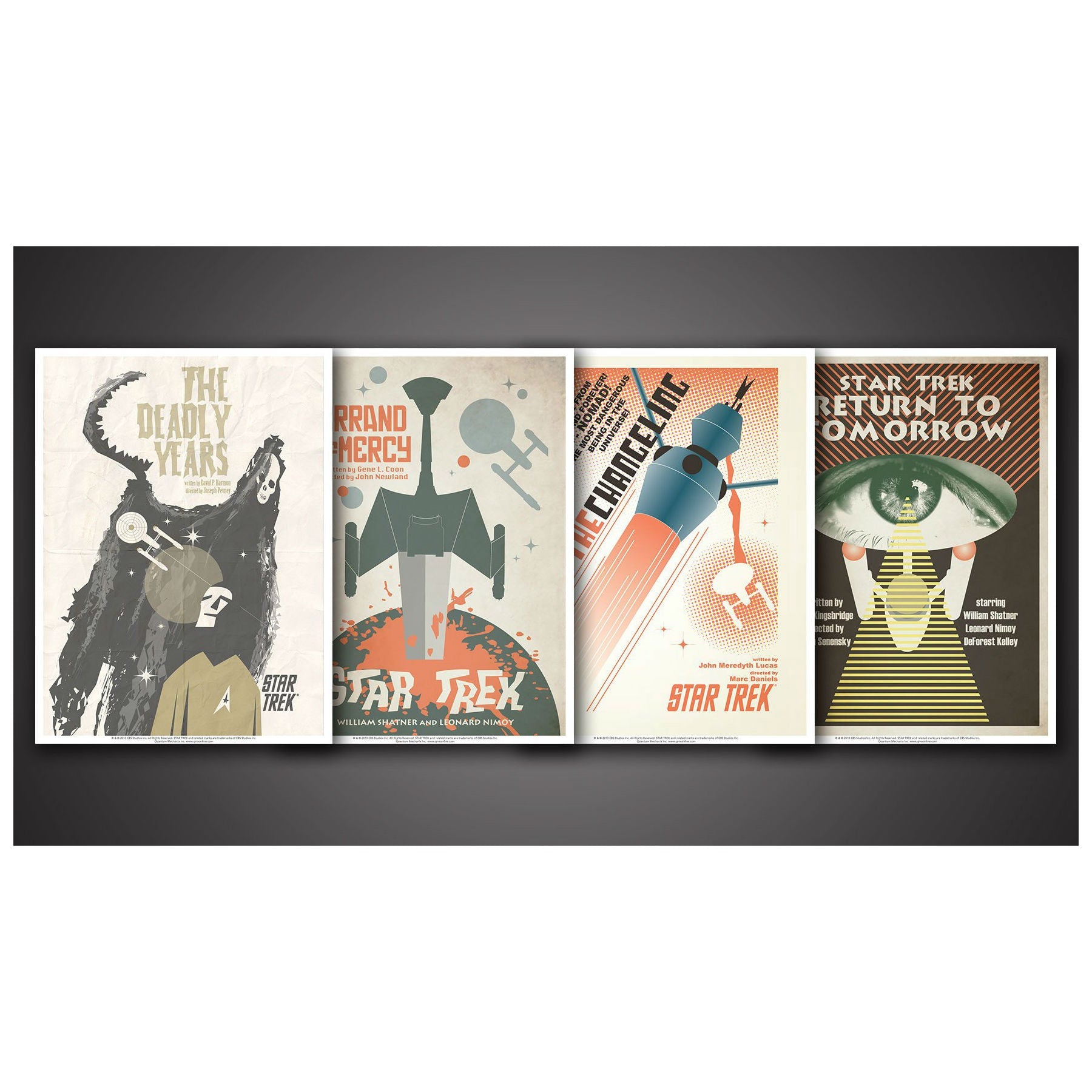 QMx Star Trek: The Original Series Art Prints - Set 17 Set of 4 Posters Size: 18" x 24"