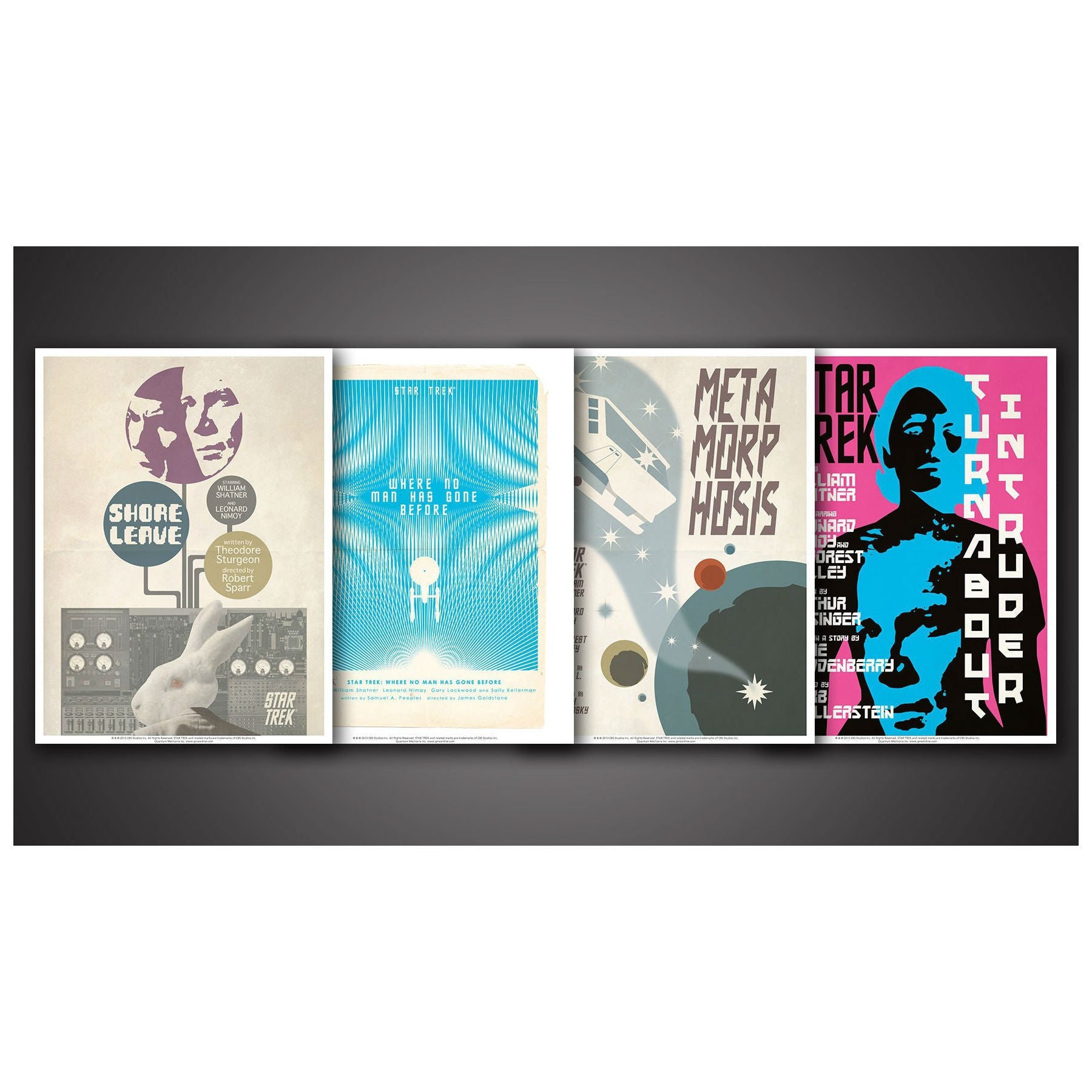 QMx Star Trek: The Original Series Art Prints - Set 20 Set of 4 Posters Size: 18" x 24"