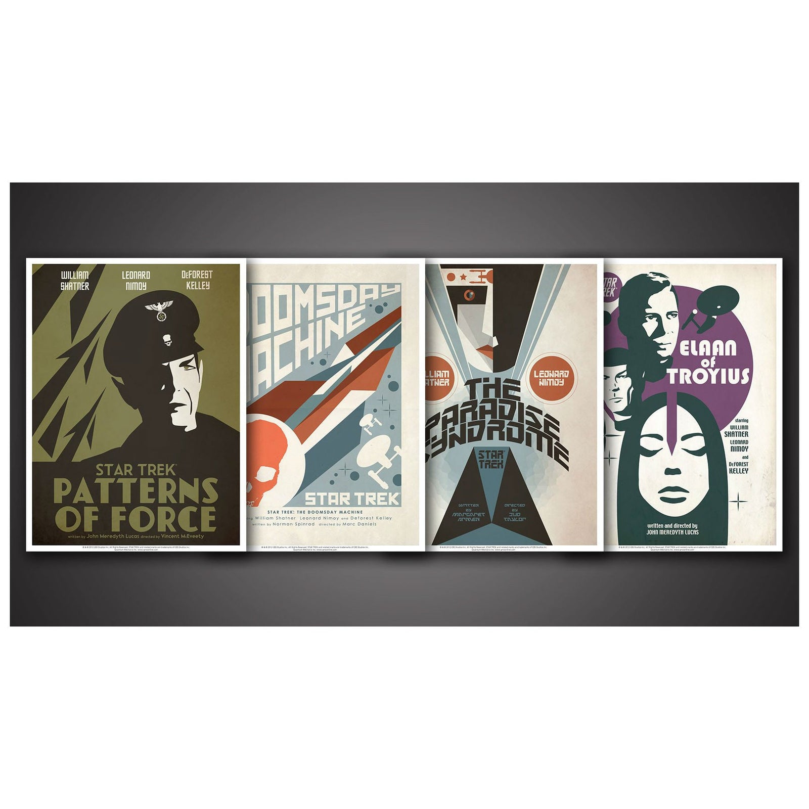 QMx Star Trek: The Original Series Art Prints - Set 9 Set of 4 Posters Size: 18