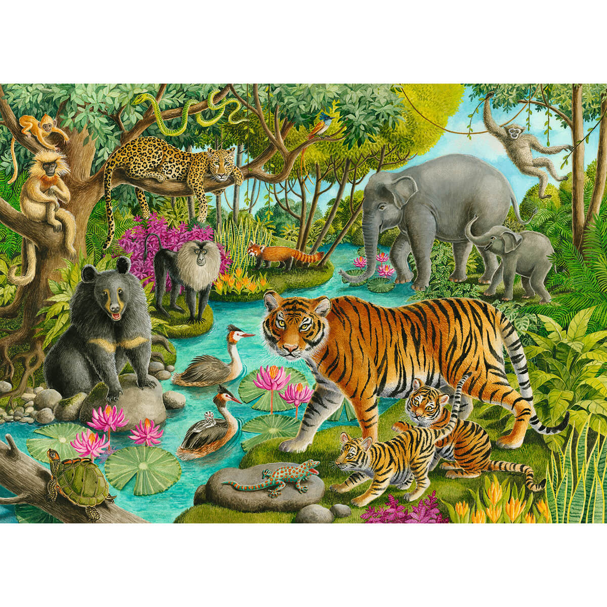Ravensburger Animals of India 60 Piece Puzzle