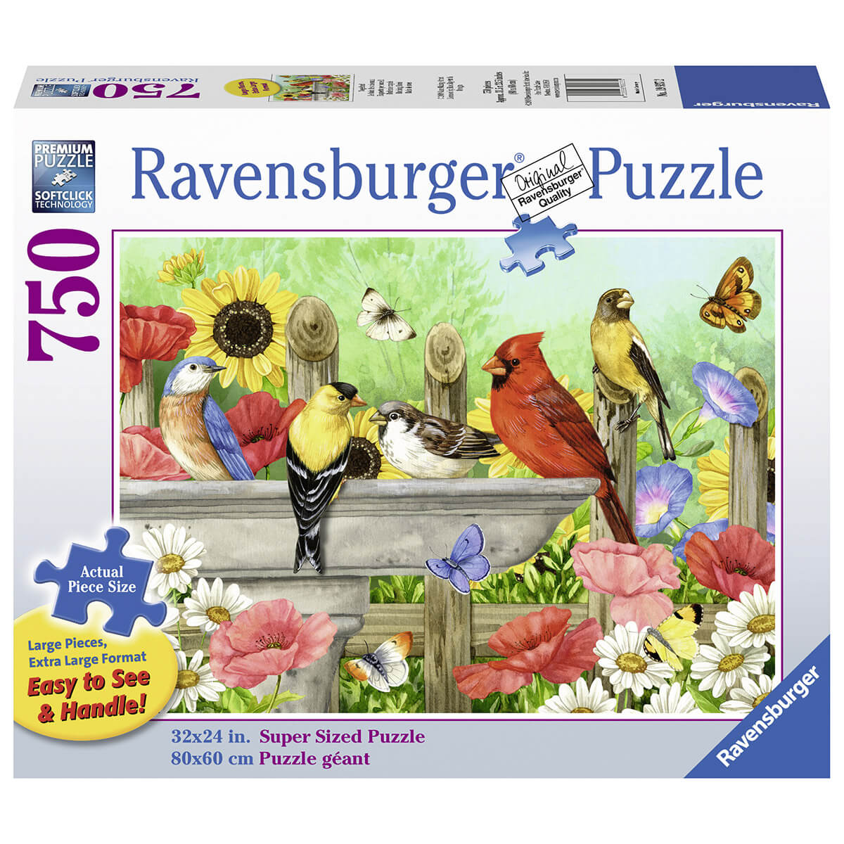 Ravensburger Bathing Birds 750 Piece Large Format Puzzle