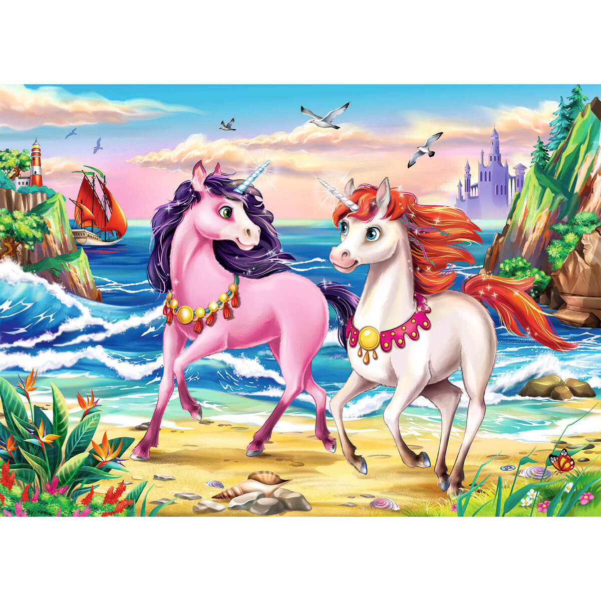 Ravensburger Beach Unicorns 35 Piece Puzzle