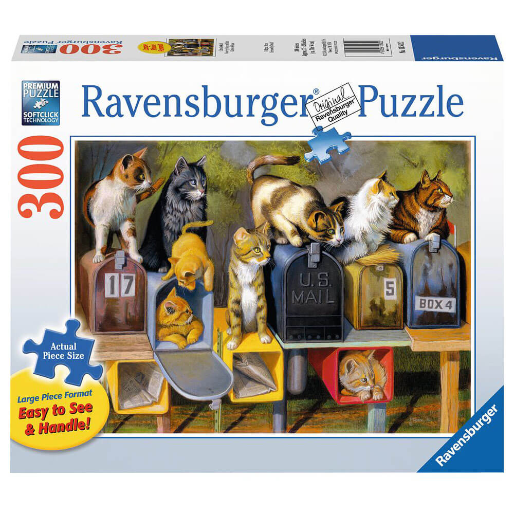 Ravensburger Cat's Got Mail 300 Piece Large Format Puzzle