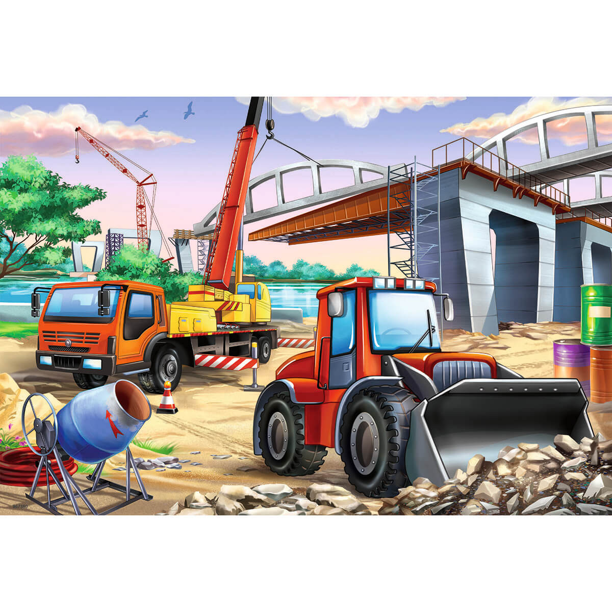 Ravensburger Construction & Cars 2 x 24 Piece Puzzle