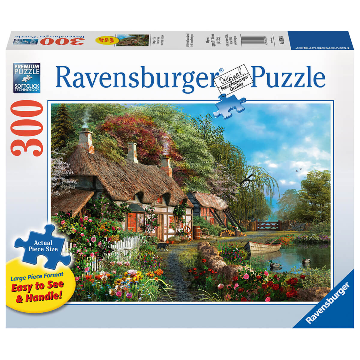 Ravensburger Cottage on a Lake 300 Piece Large Format Puzzle