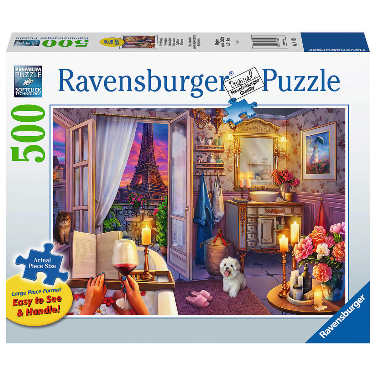 Ravensburger Cozy Bathroom 500 Piece Large Format Puzzle
