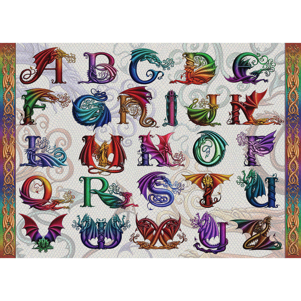 Ravensburger Dragon Alphabet 1000 Piece Puzzle
